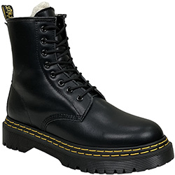 Dr Martens 1460 Black Smooth Double Stitch с мехом